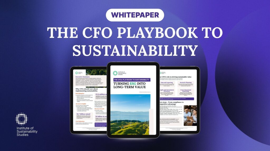 CFOs Sustainability Playbook whitepaper cover image
