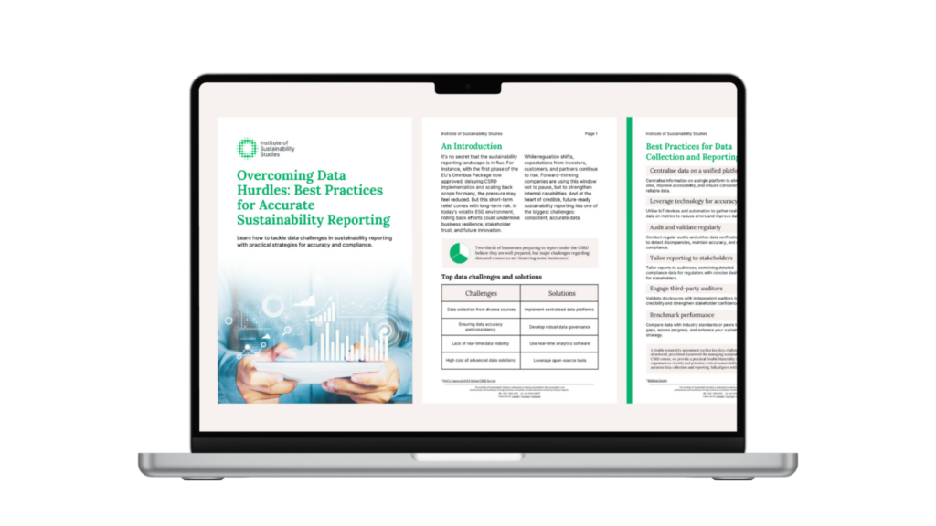 sustainability reporting whitepaper